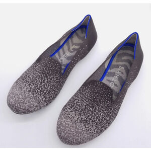 Rothy's Loafers Women's 9.5 Gray Twilight Metallic Ombre Slip-On Shoes Knit